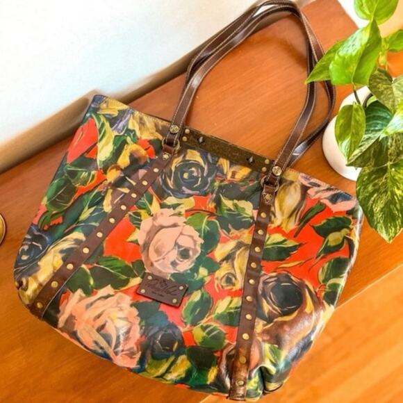 Patricia Nash Handbags - Patricia Nash women’s floral leather large  tote computer bag